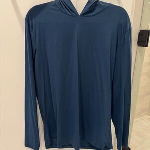 Cuts Blue Long Sleeve Hoodie